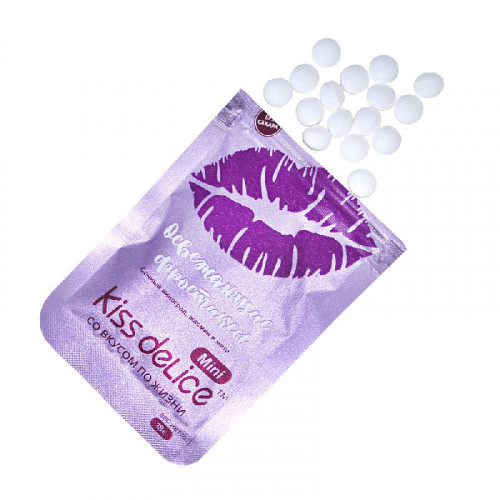 Леденцы Kiss Delice Mini - Виноград, жасмин и мята